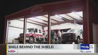 Smiles Behind the Shield: Volunteer firefighter keeps on giving back