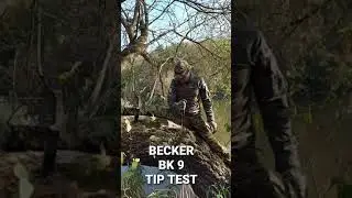 KA-BAR BECKER BK 9 - TIP TEST #shorts #ufpro #clawgear #knifetest #knives #blades #kabar