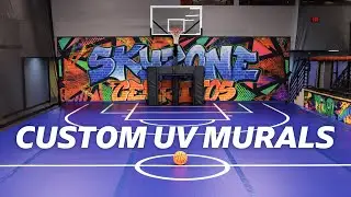 ULTRAVIOLET Murals | Sport Court Set Up | True Movement Tech