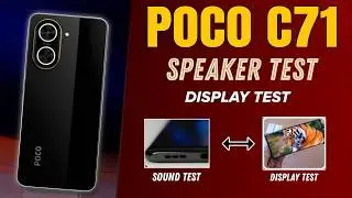 Полный тест POCO C71 🔥 | Качество дисплея 6,88 дюйма + Тест звука динамика | Бюджетный зверь?🔥