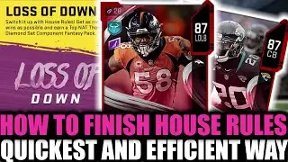 FASTEST WAY TO FINISH HOUSE RULES! BEST METHODS! LOSS OF DOWN HOUSE RULES | MADDEN 20 ULTIMATE TEAM