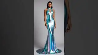 Shine Bright in Aurora, the Shape-Memory Evening Dress #Eco #Fashion #EveningGown #LuxuryFashion