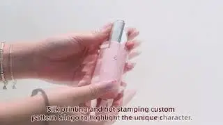 30ml glass dropper bottle with visible window customized . Pink press dropper bottle