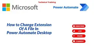 Как изменить расширение файла в Power Automate Desktop