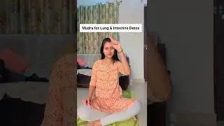 Mudra for detox lungs & intestine- chandrakala mudra #lungs #mudra #yoga #delhi #delhincrpollution