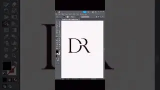 D R Monogram Logo Design Idea | How to create Monogram Letter Logo #monogramdesign #logo #shorts