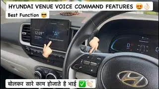 Hyundai Venue Voice Command Features 👌🏻| Explained 😍