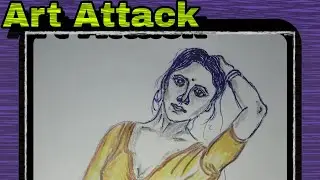 #artattack by Pencil sketch senior Tutorial Desk..