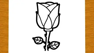 HOE TE TEKENEN EEN ROZENBLOEM VOOR VALENTIJNSDAG  | Gemakkelijke tekeningen