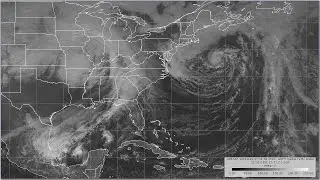 1991 Grace & Unnamed Hurricane - 4 Kilometer Resolution Visible Satellite Imagery Animation