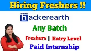 HackerEarth Recruitment for freshers 2018, 2019, 2020, 2021 |HackerEarth Hiring Challenge| #Freshers