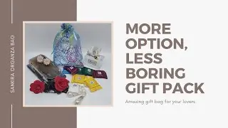 Sankira fabric gift bags multi size transparent coralline organza bag