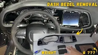Removing the Dash Bezel from my Dodge Challenger and Addressing Common Weight Reduction Comments