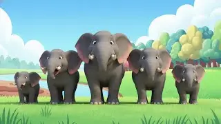 Mote Hathi 🐘 | Hindi English Counting Rhyme for Kids Fun