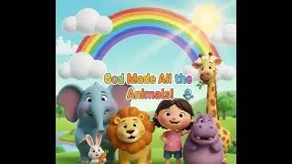 God Made the Animals 🌈 | Fun Bible Song for Kids | Learn Animal Names