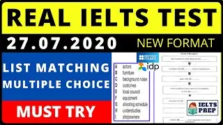 LATEST IELTS LISTENING PRACTICE TEST 2020 WITH ANSWERS | NEW 27-07-2020 | JULY 2020