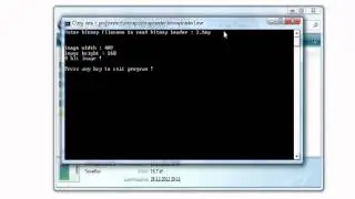 C/C++  Read bitmap header information