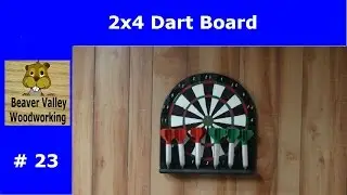 2x4 Dart Board with Darts for Summers Woodworking 2x4 contest 2015 #23