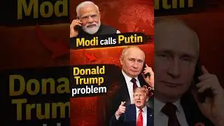 Modi Urgent Call to Vladimir Putin | The Funny Trump Problem 😂 #shorts #donaldtrump