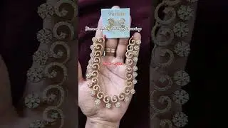 diamond replica necklace with earrings #jewellery #necklace #earrings #music #gold #onlineshopping