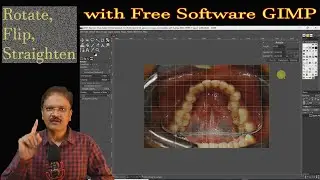 How to rotate, flip and straighten image using free software GIMP