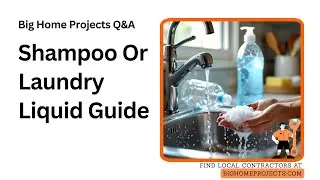 Shampoo Vs Laundry Liquid For Drain Safe Cleaning