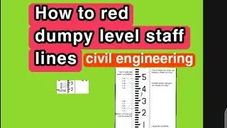 How to red dumpy level staff lines