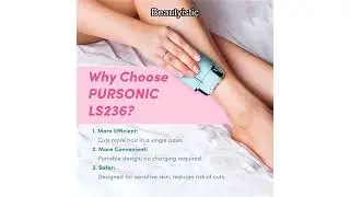 Электробритва PURSONIC для женщин, безболезненное удаление волос на лице, триммер для зоны бикини...