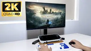 Hogwarts Legacy on LEGION GO With External Monitor - 1440P FSR QUALITY + Lossless Scaling!