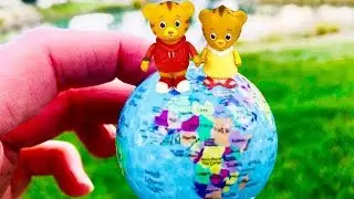 GOLF BALL Pond Treasure Hunt with DANIEL TIGER TOYS Video!
