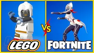 LEGO Skin VS Default Skin! Triarch Aurora with All Emotes and Dances Ever Made!!