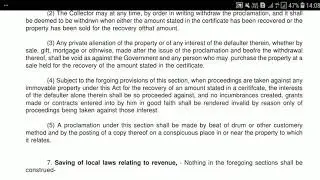 THE REVENUE RECOVERY ACT 1890