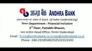 Recruitment of Bank Mitra Facilitators in Andhra Bank.