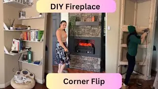 DIY Fireplace Built-In | Small Corner, Big Transformation!