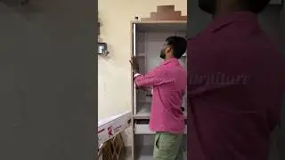 Pooja Mandir ￼pocket door fitting #shortvideo #vishalfurniture
