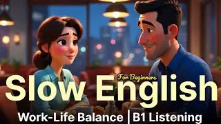 Work-Life Balance | Slow English Listening Practice (B1 Level)