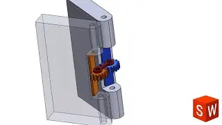 Gear Hinge Joint Mechanism in Solidworks