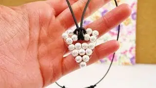 DIY Kette im Azteken Look | Anhänger aus Perlen & Draht selber machen | Pfeil & Dreieck Motiv