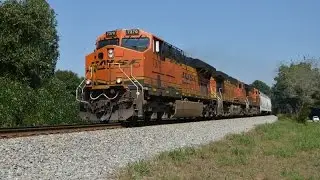 HD: BNSF 7370 leads NS Train 102 in Temple, GA