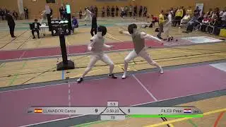 European Olympic Qualifier 2024 SMF - L8 - Carlos Llavador ESP v Petar Files CRO