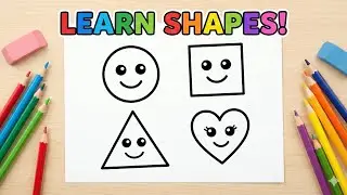Learn Shapes, Colors, Educational video for Kids | shapes drawing | Preschool Learning for toddlers