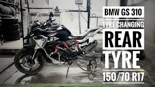 BMW GS 310 Rear Tyre changed