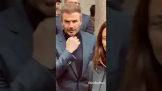 David Beckham at the BOSS fashion show in Milan. #davidbeckham