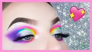 Rainbow Cut Crease Eyeshadow Tutorial | Morphe, Jeffree Star, Helen E