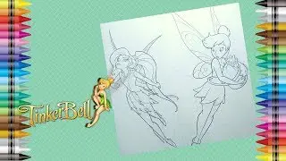 Disney Coloring Book Colouring TinkerBell And Vidia Fairy Disney Coloring Pages