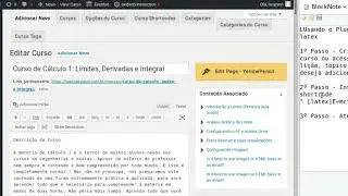 Usando o Plugin Mathjax-latex