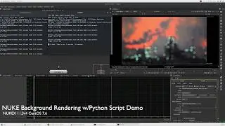 NUKE Backgournd rendering wip01