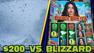 $200 vs. Lightning Dollar Link Chica Bonita: Casino Snow Day Challenge! ☃️