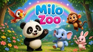 Milo Zoo &ndash; Good Morning Jungle Song | Learn Colors & Animals for Kids 🎵🌈#kids 