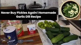 Never Buy Pickles Again! Homemade Garlic Dill Recipe